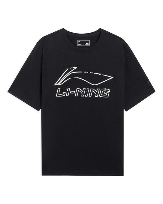 Li-ning Black Classic Logo T-shirt for men