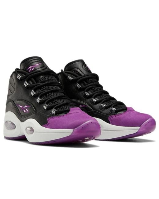 Reebok Black Question Mid Aubergine' for men