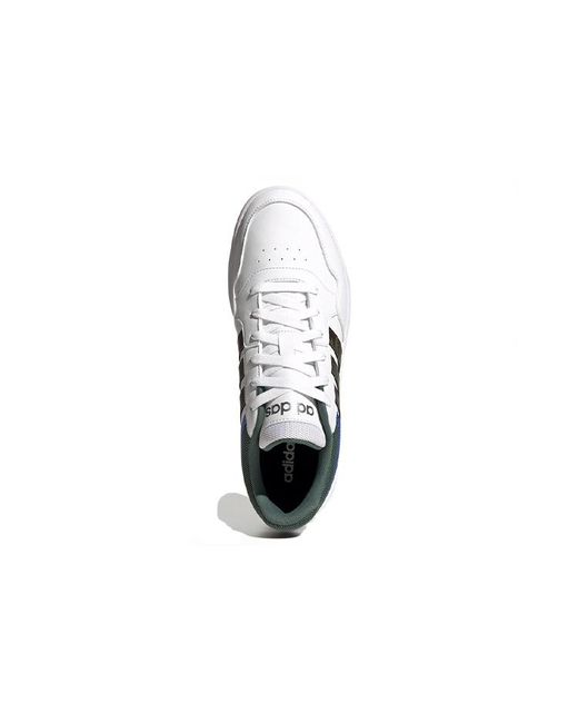 Adidas White Hoops 3.0 Sportswear Shoes Oxide' for men