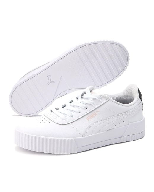 PUMA White (Wmns) Carina Leather Rosewater'