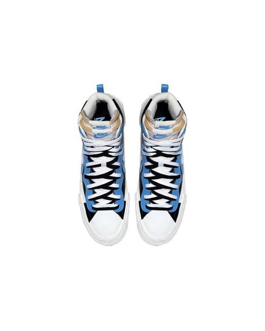Nike Blue X Sacai Blazer Mid for men