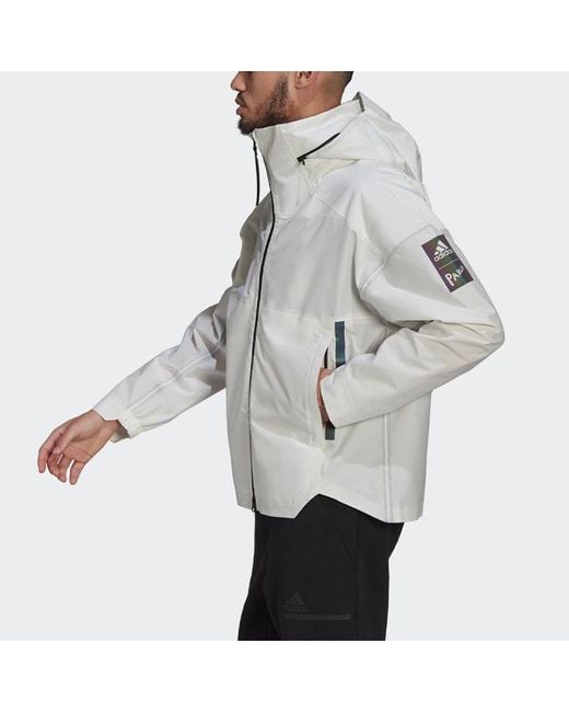 Adidas Gray Myshelter R.R Outdoor Yuyu Technology Hooded Jacket Coat for men