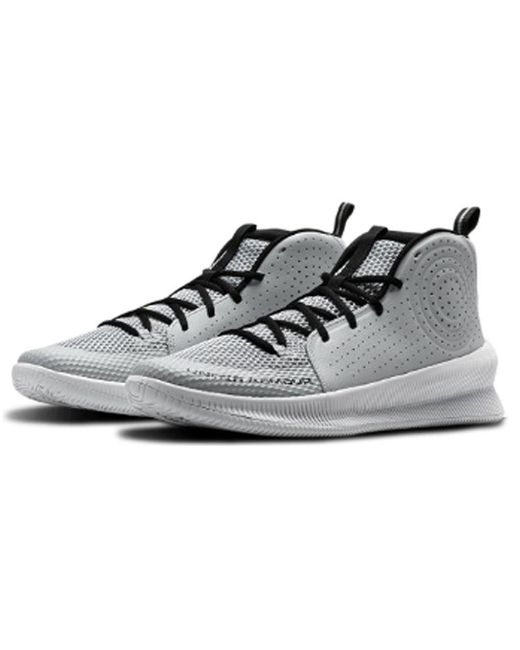 Under Armour Gray Jet Basketball Shoes for men