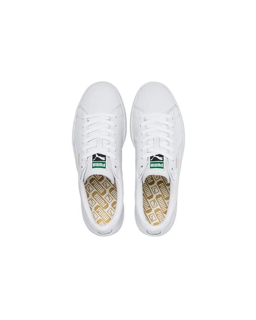 PUMA White Basket Classic Lfs for men