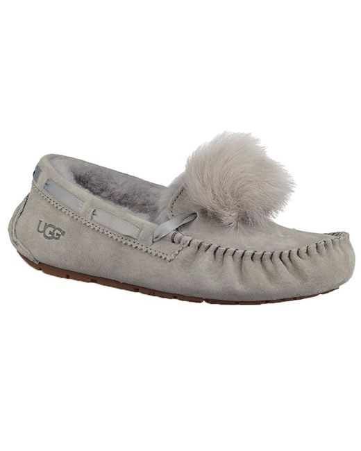 Ugg Gray (Wmns) Dakota Pom Pom Slip On