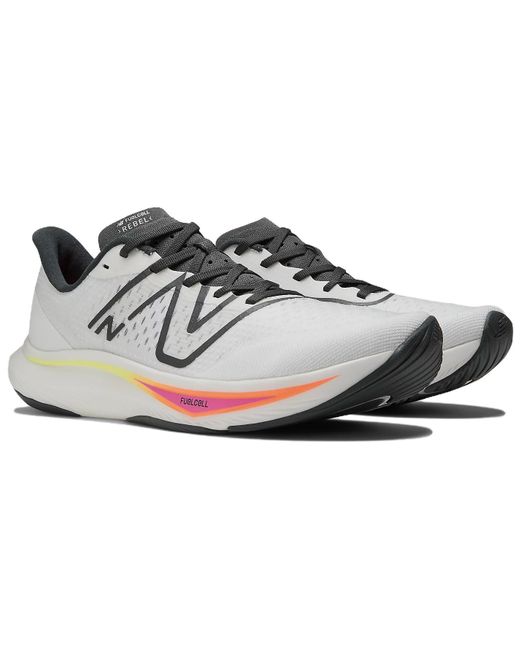 New Balance White Nb Fuelcell Rebel V3 Neon Dragonfly' for men