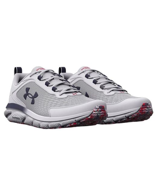Under Armour White Charged Assert 9 Running Shoes for men