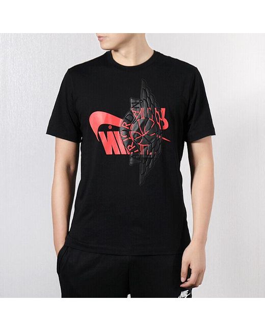 Nike Black Futura Wings Logo Short Sleeve for men