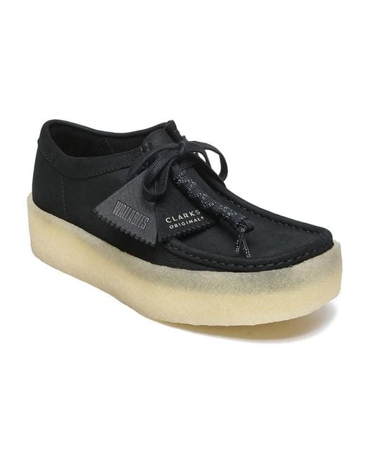 Clarks Black Wallabee Cup Nubuck' for men