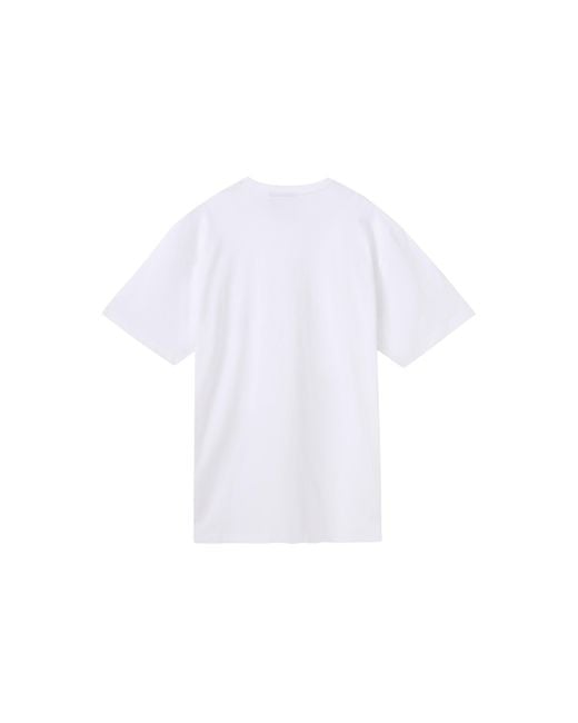 Adidas White Originals Solid Color Pocket Logo Short Sleeve for men