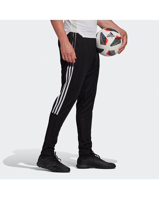 Adidas Black Tiro21 Tk Pnt Sports Long Pants for men