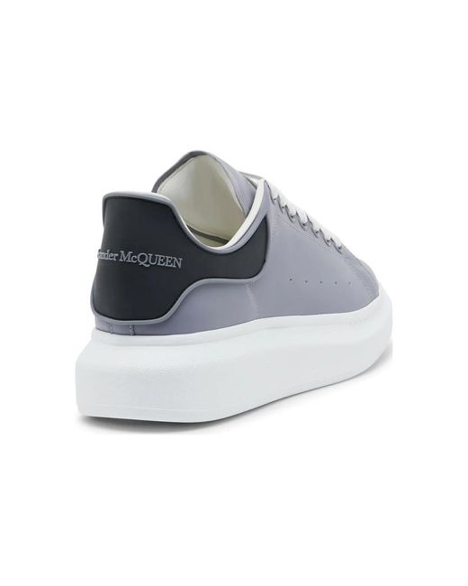 McQueen Blue Oversized Sneaker 'Gun' for men