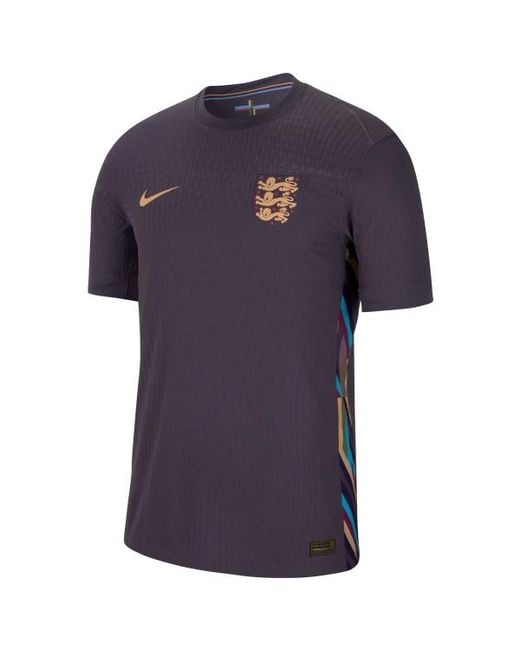 Nike Blue England 24/25 Match Away Authentic Soccer Jersey for men