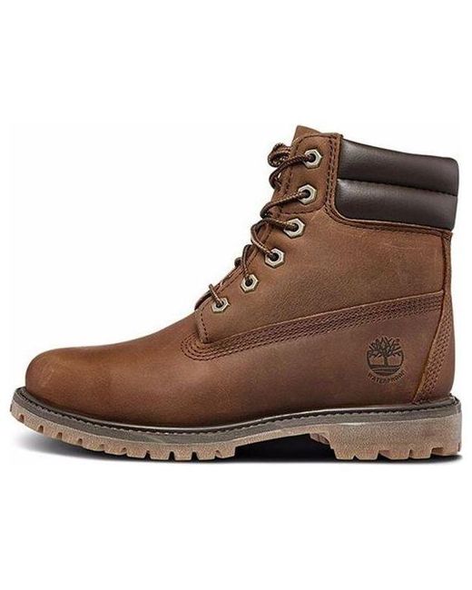 Timberland Brown Waterville 6 Inch Double Collar Waterproof Boots