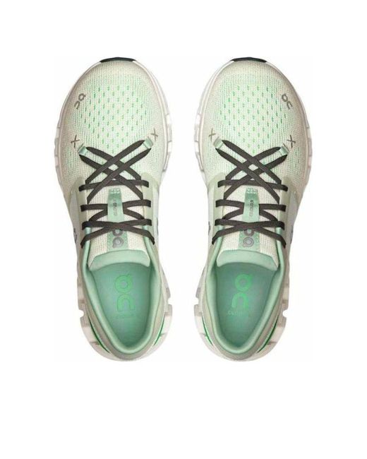 On Shoes White (Wmns) Cloud X 4 'Aloe Honeydew'