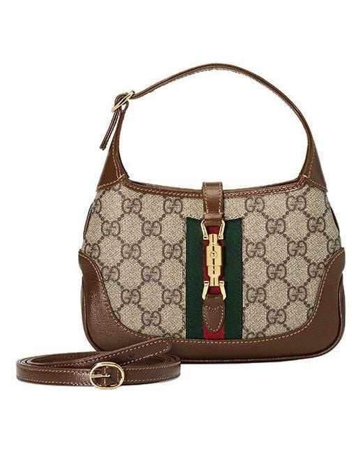 Gucci Brown (Wmns) Jackie 1961 Seriesgg Canvas Clutch Single Shoulder Bag Monogram'