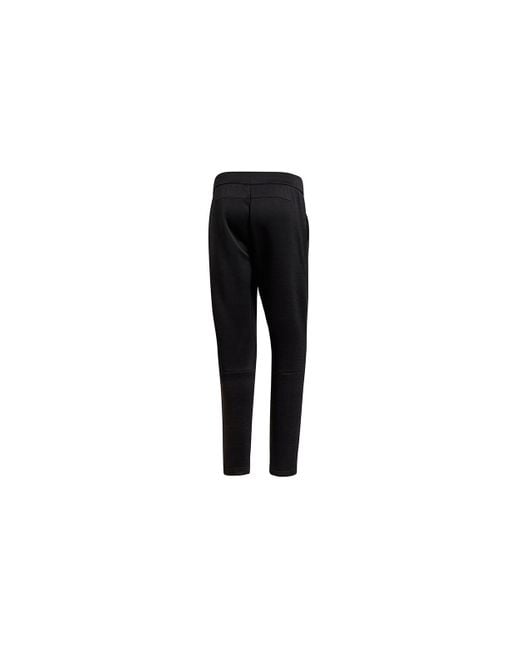 Adidas Black Zne Pt Sport Knit Pants for men