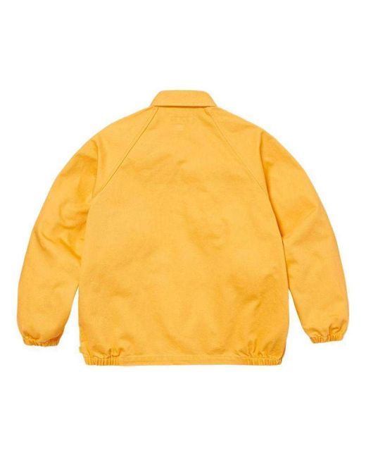 Supreme Yellow Arc Denim Coaches Jacket for men