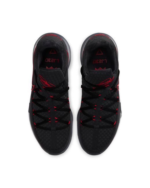 Nike Black Lebron 17 Low 'Bred' for men