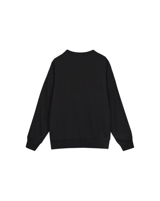 Adidas Black Sports Round Neck Loose Long Sleeves Pullover for men