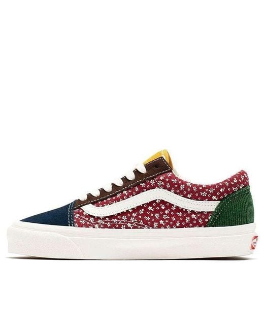 Vans Red Style 36 Lightweight Cozy Skateboarding Shoes for men