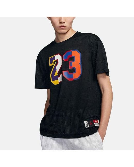 Nike Black 23 Printing Mesh Short Sleeve for men