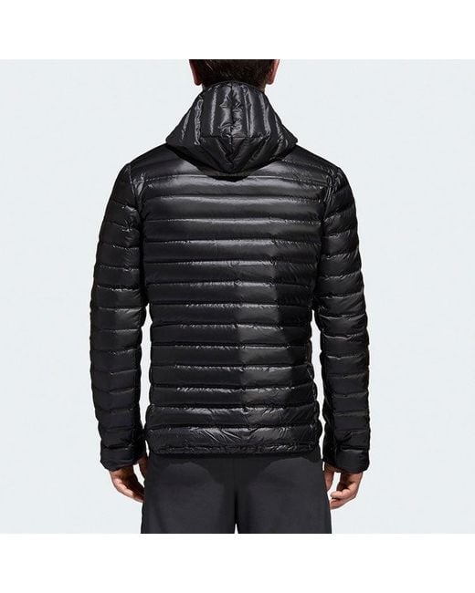 Adidas Gray Casual Sports Hooded Down Jacket for men