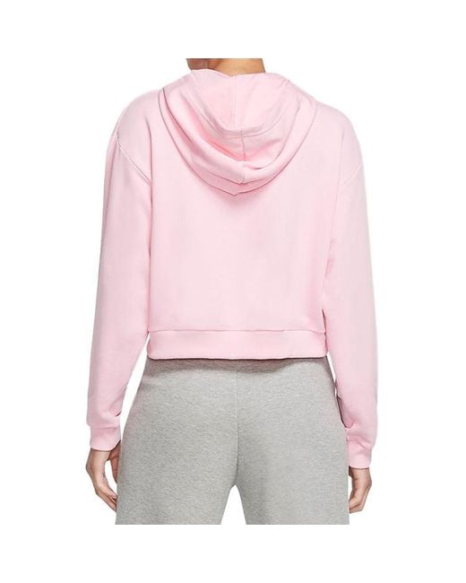 Nike Pink (Wmns) Sportswear Crop Fleece Hoodie