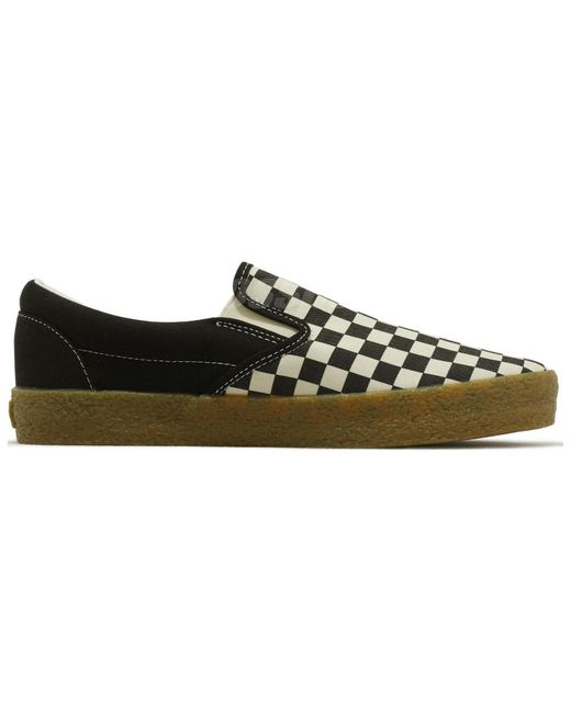 Vans Black Slip-On Checkerboard