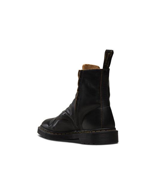Dr. Martens Black 1460 Laceless Martin Boots Couple Style for men