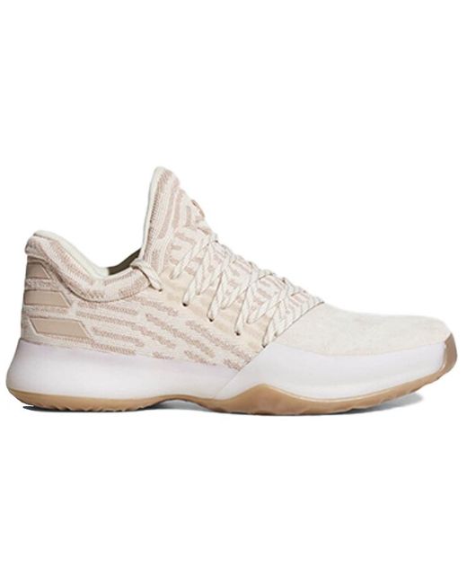 Adidas White Harden Volume 1 Primeknit 'Chalk' for men