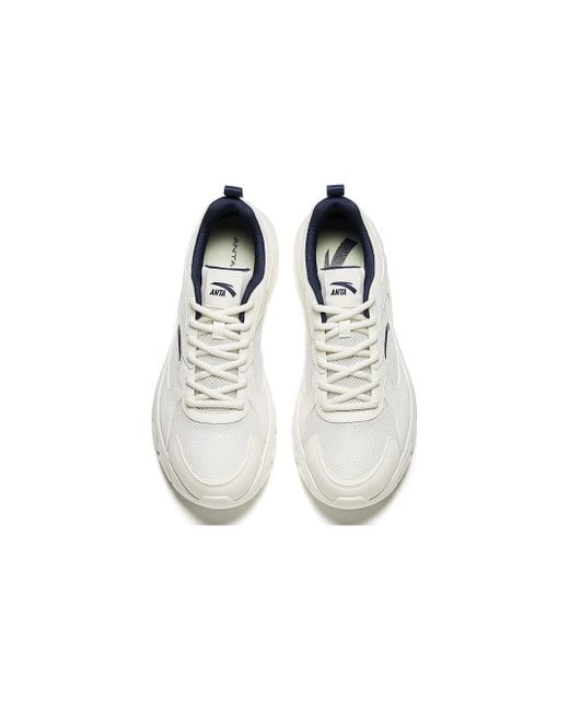 Anta White Running Series Sneakers' for men