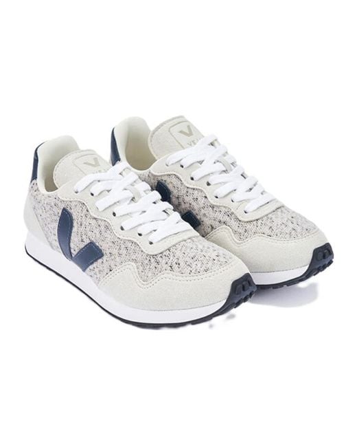 Veja White Sdu Alveomesh Flannel 'Snow Nautico'