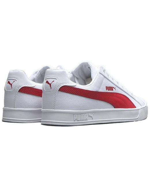 PUMA White Smash Vulc Canvas American Beauty' for men