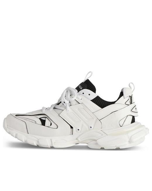 Balenciaga White Track Sock Sneakers And Knit And Nylon' for men