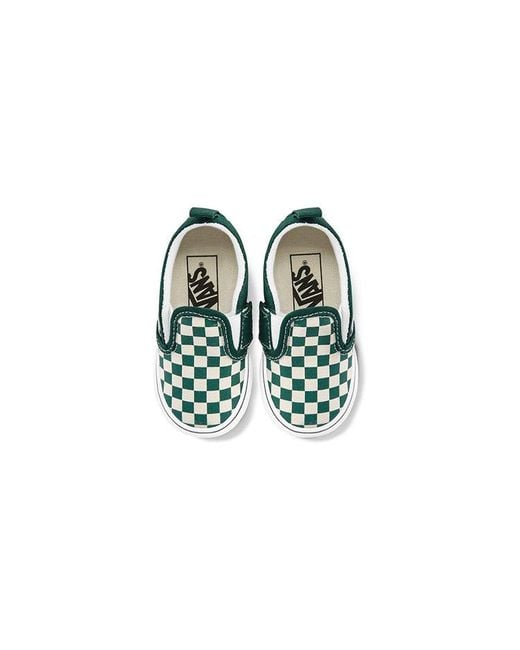 Vans Green Old Skool V Toddler/ Checkboard for men