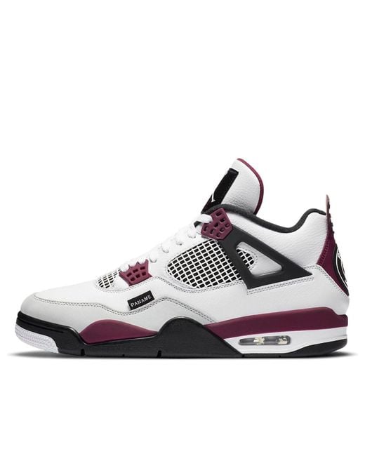 Nike White 4 Retro X Paris Saint-Germain 'Bordeaux' for men
