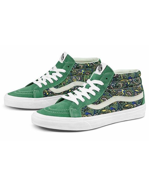 Vans Green Sk8-Mid Reissue 'Paisley for men