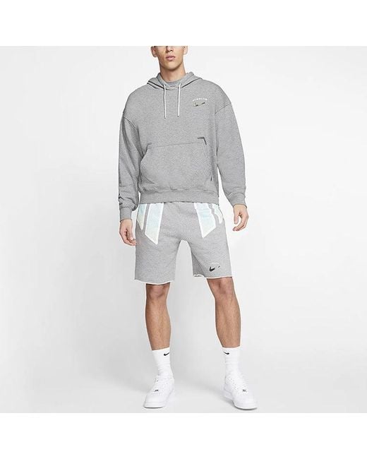 Nike Gray X Pigalle Fleece Shorts Heather' for men