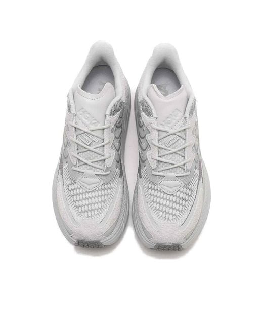 Hoka One One Gray Clifton Ls 'Galactic' for men
