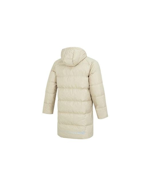 PUMA White Das Long Down Jacket for men