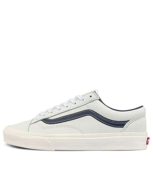 Vans White Style 36 Low Tops Skateboarding Shoes Contrasting Colors for men