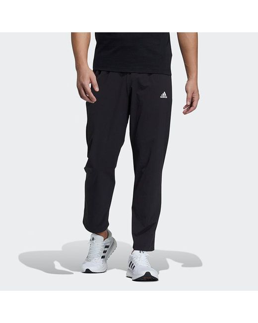 Adidas Black Fi Pnt Wv Ent Running Athletics Sports Long Pants for men