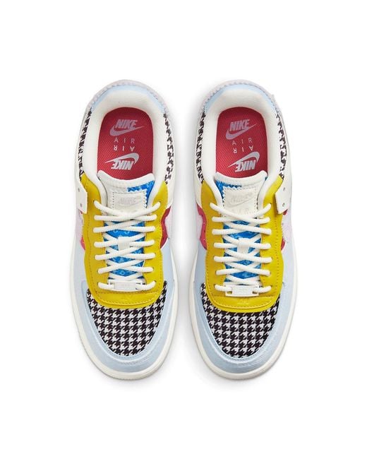 Nike White (Wmns) Air Force 1 Shadow 'Patchwork'