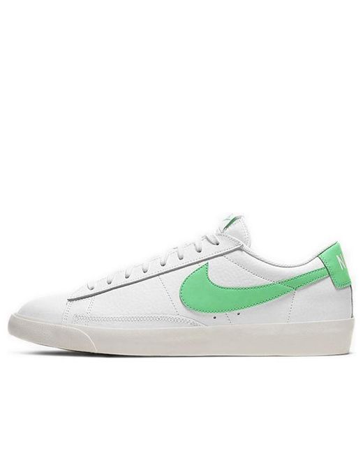 Nike Blazer Low 'green Spark' in White for Men | Lyst