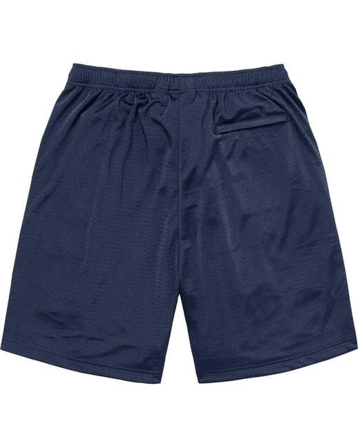 Supreme Blue X Champion Mesh Shorts for men