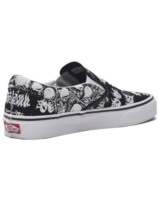 Vans Blue Slip-On 'Forgotten Bones' for men