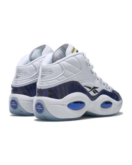 Reebok Blue Question Mid X Panini 'Tiger Prizm' for men