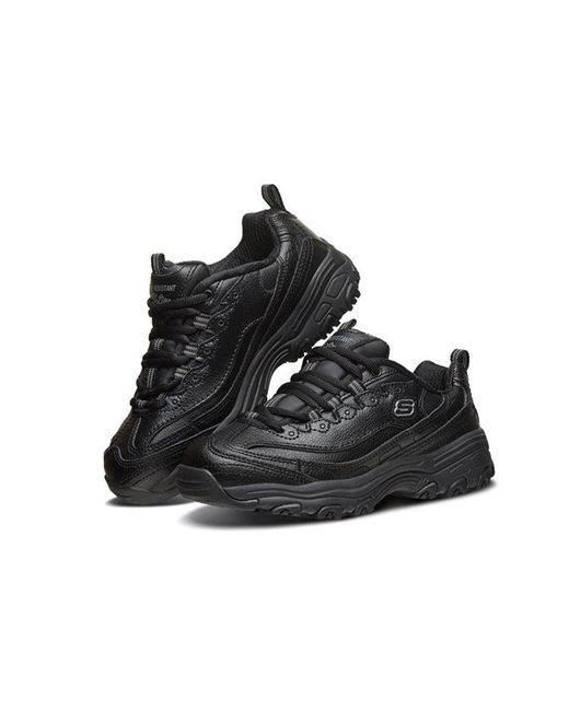 Skechers Black (Wmns) D'Lites Sr Running Shoes