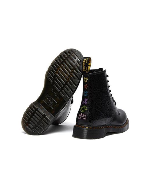 Dr. Martens Black Keith Haring X 1460 for men
